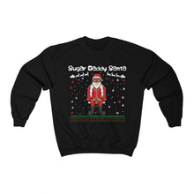 Load image into Gallery viewer, Ugly Christmas Sweater- Black Santa