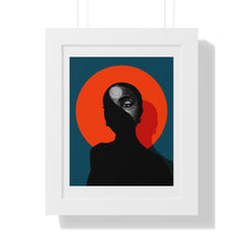 Load image into Gallery viewer, Orange Moon Framed Poster