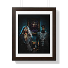 Load image into Gallery viewer, Storm &amp; T’Challa Framed Poster