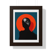 Load image into Gallery viewer, Orange Moon Framed Poster