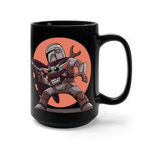 Load image into Gallery viewer, Baby Yoda Black Mug 15oz