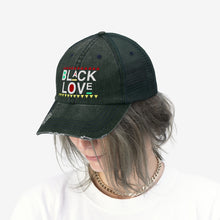 Load image into Gallery viewer, Black Love Trucker Hat