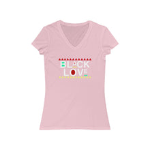 Load image into Gallery viewer, Black Love V-Neck Tee