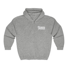 Load image into Gallery viewer, Queen By Nature Zip Up Hoodie (front&amp;back)