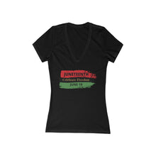 Load image into Gallery viewer, Juneteenth Women’s Deep V-Neck