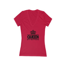 Load image into Gallery viewer, QBN Women’s Deep V Neck tee (print geek)