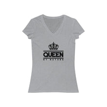 Load image into Gallery viewer, Queen By Nature V Neck Tee