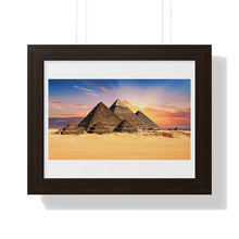 Load image into Gallery viewer, Pyramids Framed Poster