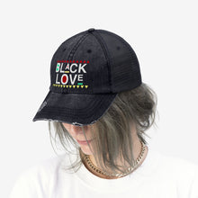 Load image into Gallery viewer, Black Love Trucker Hat