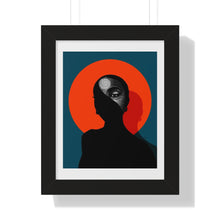Load image into Gallery viewer, Orange Moon Framed Poster