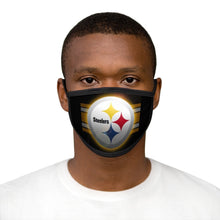 Load image into Gallery viewer, Steelers Mixed-Fabric Face Mask
