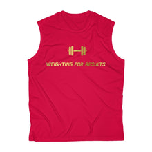 Load image into Gallery viewer, “Weighting For Results” Sleeveless Fitness T-shirt