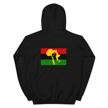Load image into Gallery viewer, Africa Power Fist Hoodie (front &amp; back design)